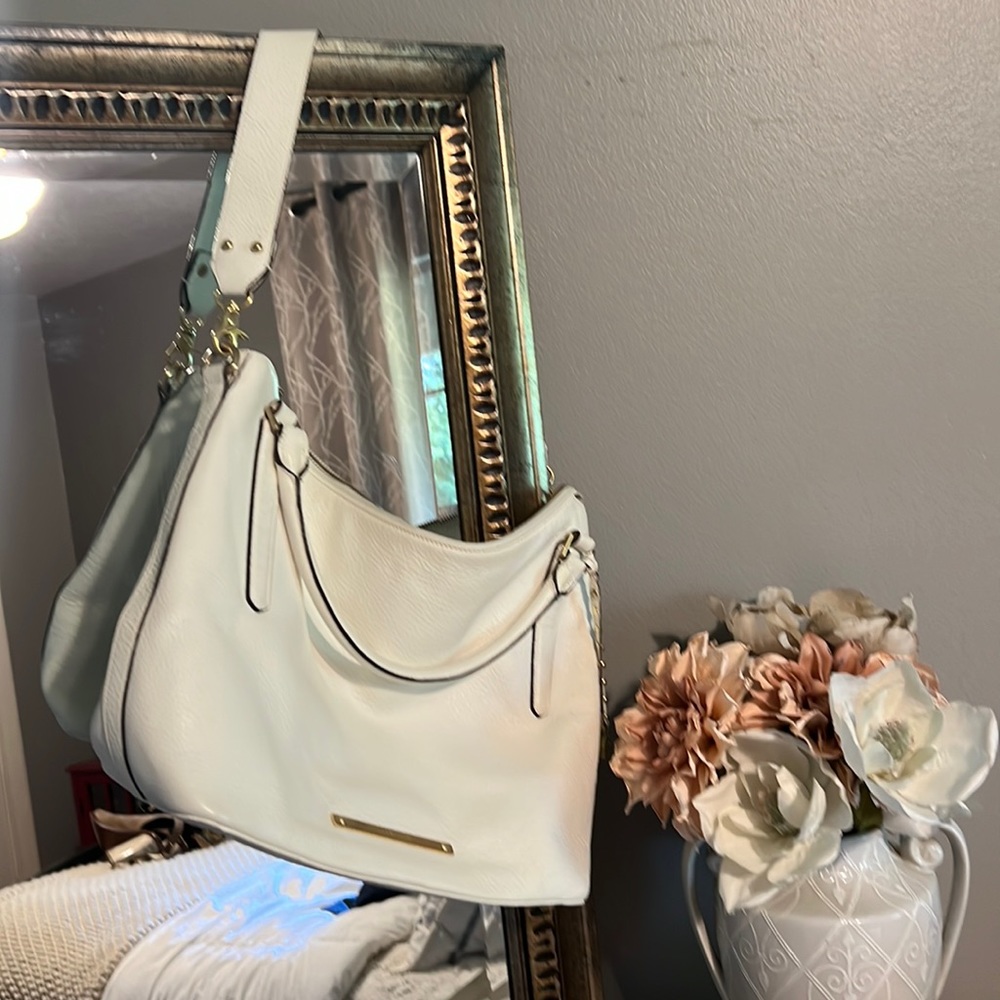 Brahmin white shoulder bag